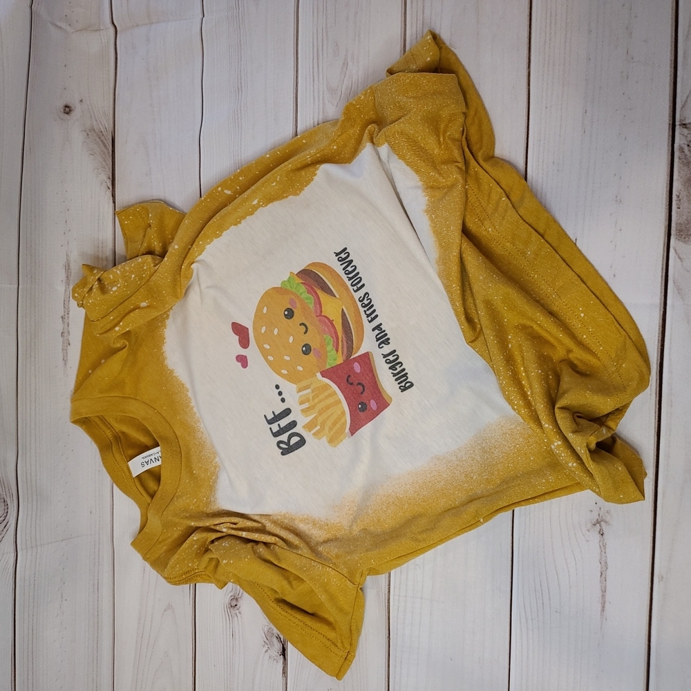 BFFs Sublimation bleached shirt